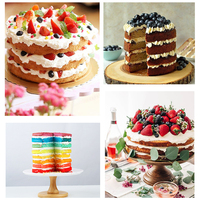 Silikonowe warstwowe ciasto okrągły kształt formy naczynia kuchenne do pieczenia DIY desery forma do pieczenia mus ciasto formy blacha do pieczenia narzędzia 2